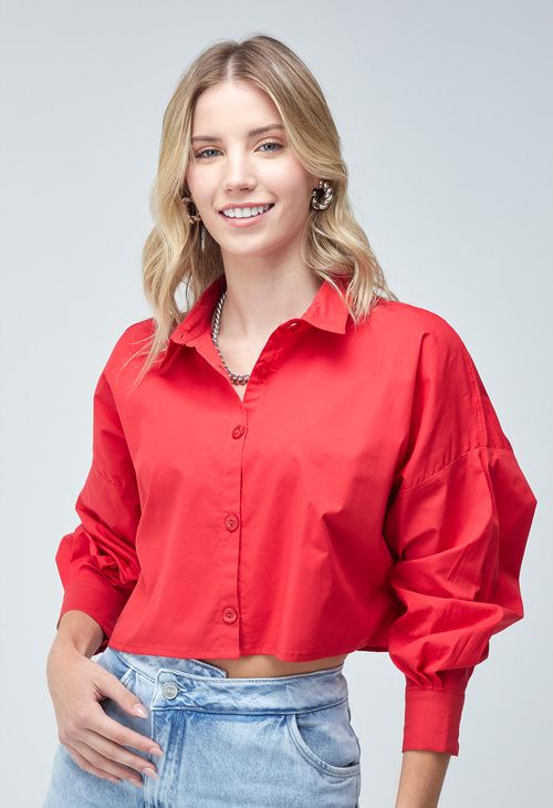 blusa manga larga overzise fondo entero