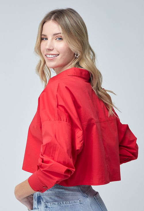 blusa manga larga overzise fondo entero