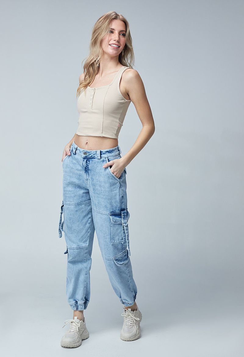 Jogger tipo jean hot sale