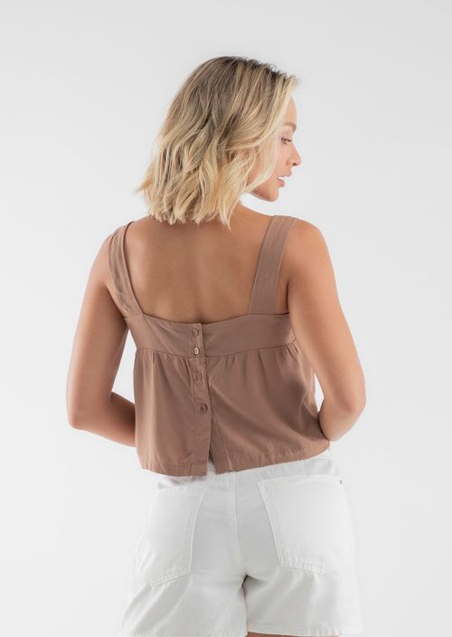 Blusa manga sisa escote cuadrado