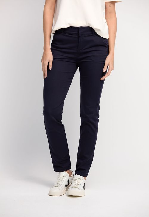 Pantalón ejecutivo tiro alto bota tubo