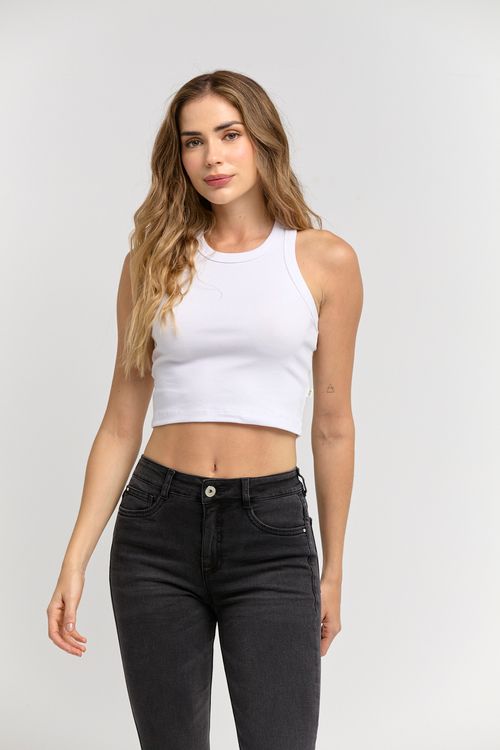 Camiseta manga sisa tipo crop