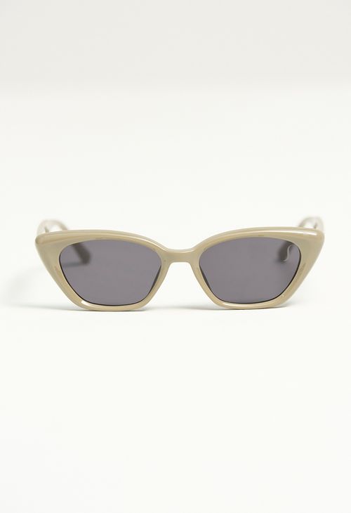 Lentes de sol beige cat eye para mujeres