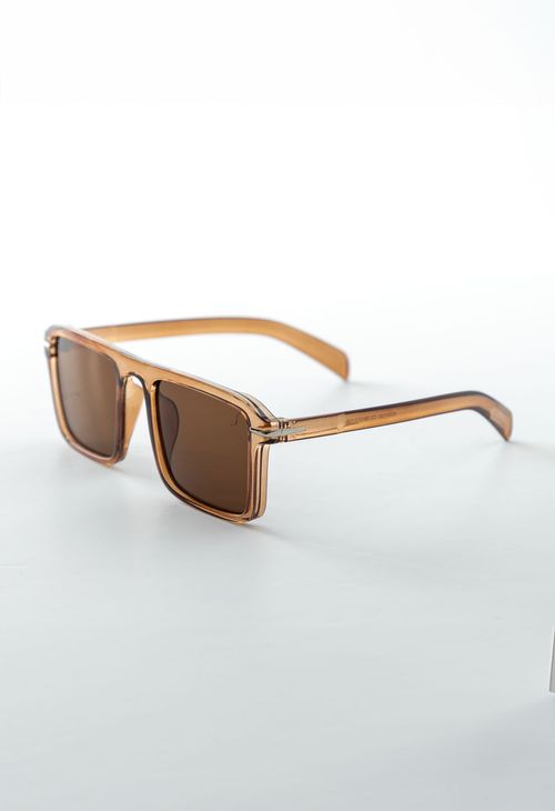 Lentes de sol cafes marco cuadrado para mujeres