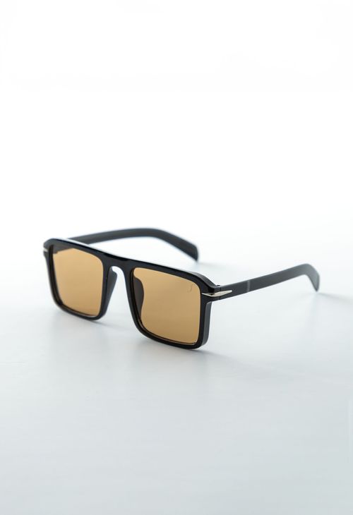 Lentes de sol negros marco cuadrado para mujeres