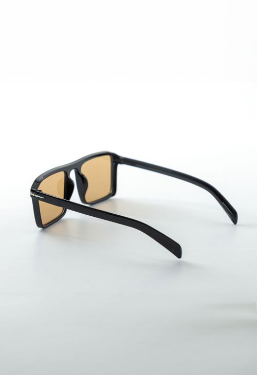 Lentes de sol negros marco cuadrado para mujeres