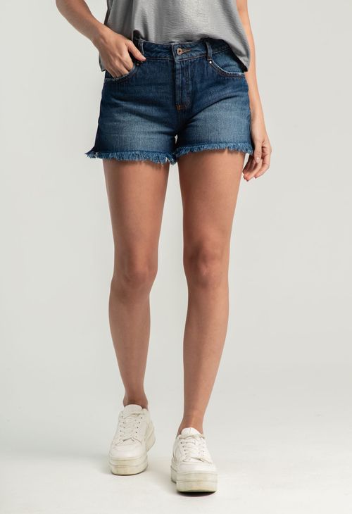 Short oscuro con desgastes para mujeres