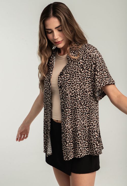 Blusa arena con aberturas para mujeres