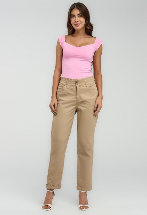 Pantalón baggy arena tiro alto para mujeres