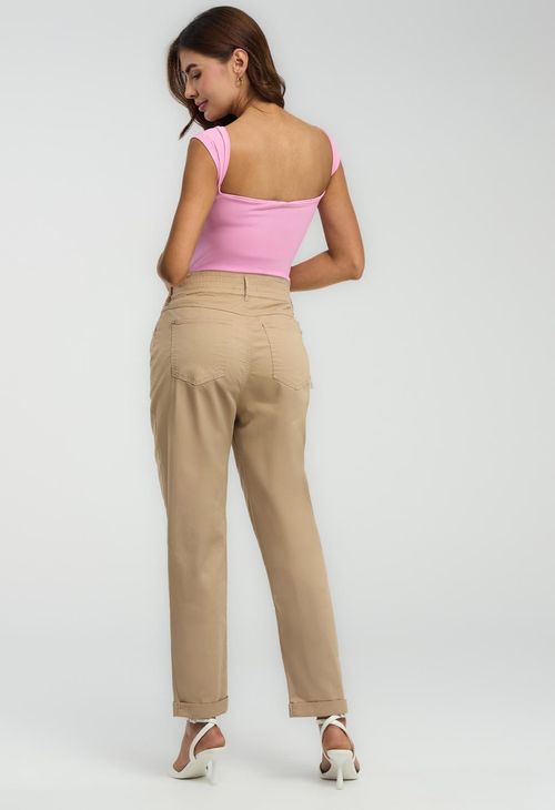 Pantalón baggy arena tiro alto para mujeres