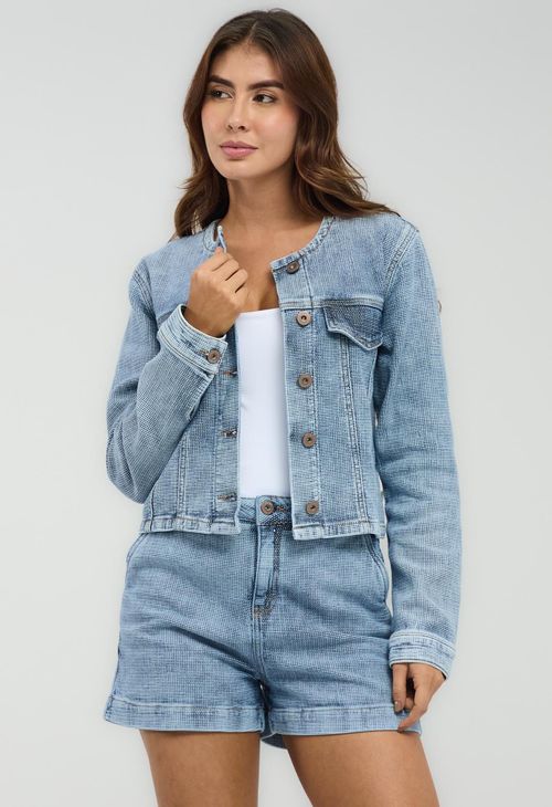 Chaqueta clara fondo entero para mujeres